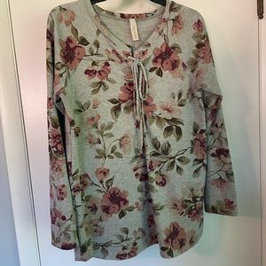 Relaxed Floral Sweatshirt